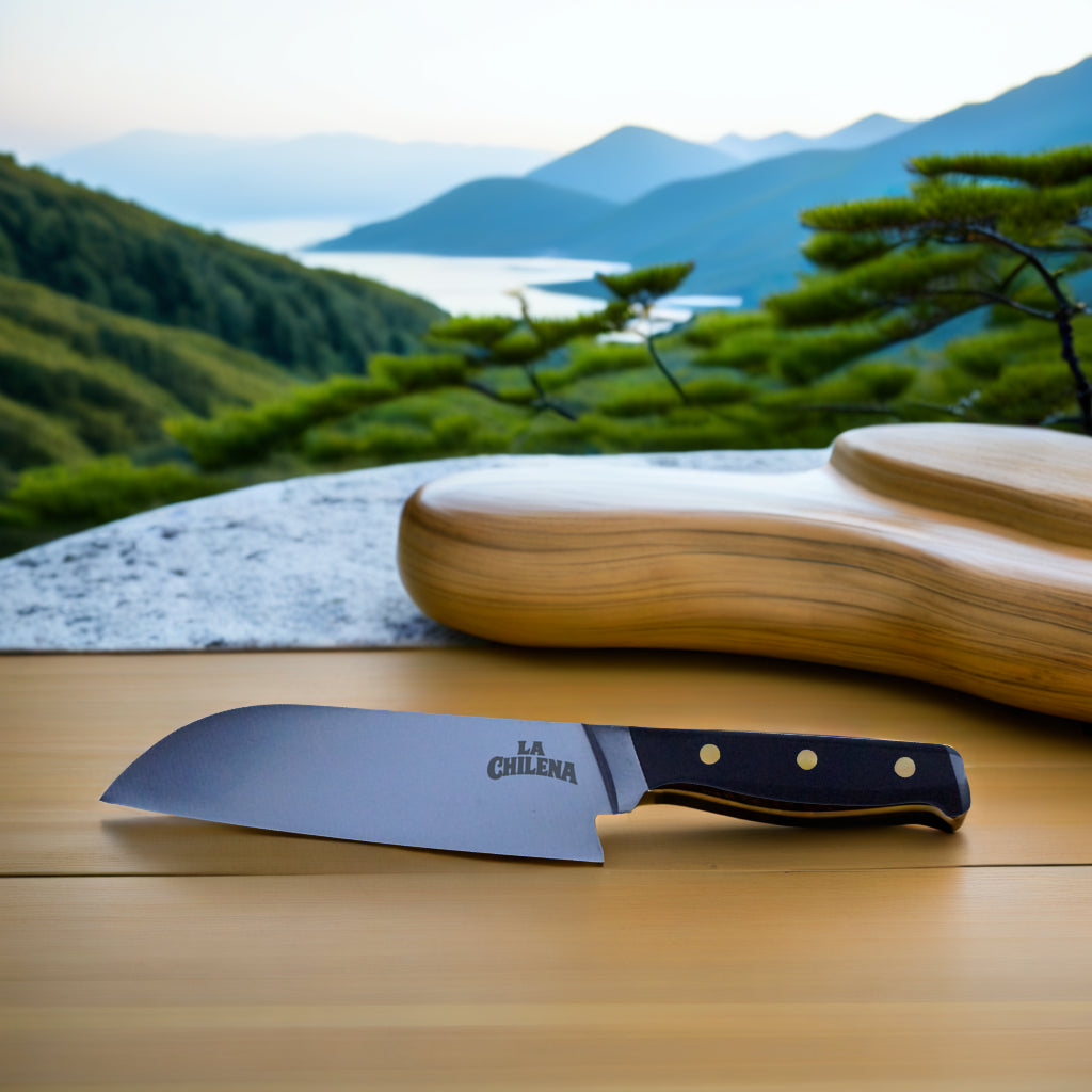 Santoku La Chilena - Cuchillo de 30 cm - Colección | La Chilena